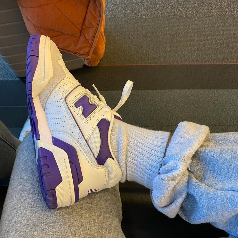 New Balance 550 — white purple